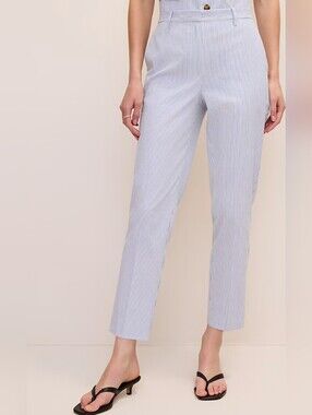 Ann Taylor The Ankle Pant in SeerSucker Women 14